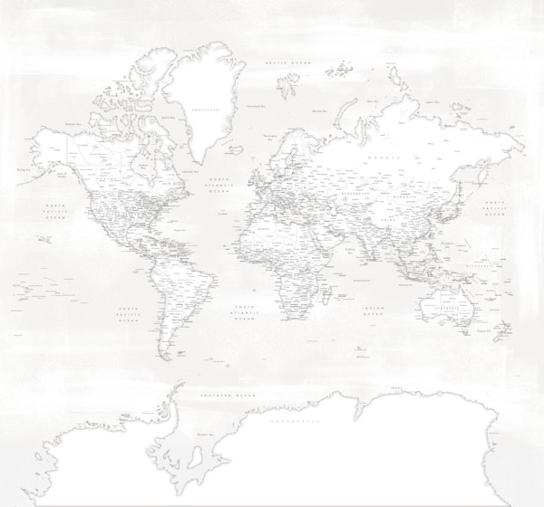 World map Antarctica Maeli W