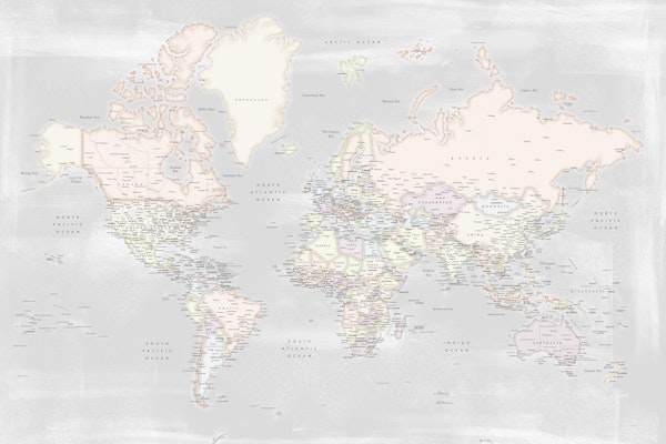 Detailed world map Maeli P