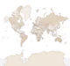 World map Antarctica Loui