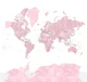 World map Antarctica Melit