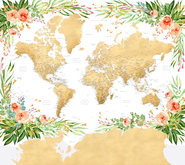 Floral map Blythe Antarctica