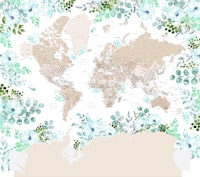 World map Leanne Antarctica tapety