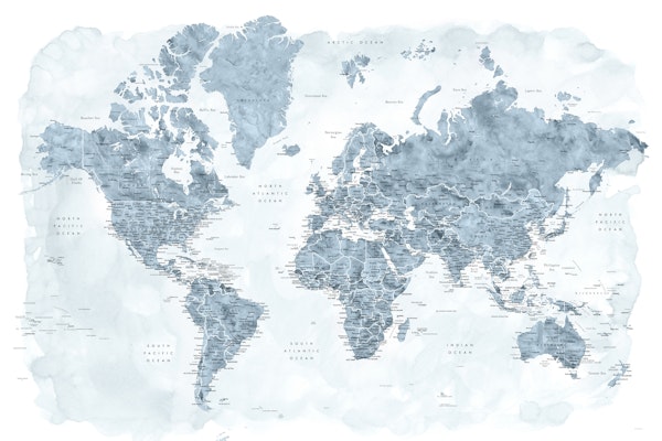 Detailed world map Jacq
