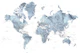 Detailed world map Lazer