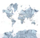 World map Lazer Antarctica