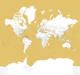 World map Andrew Antarctica