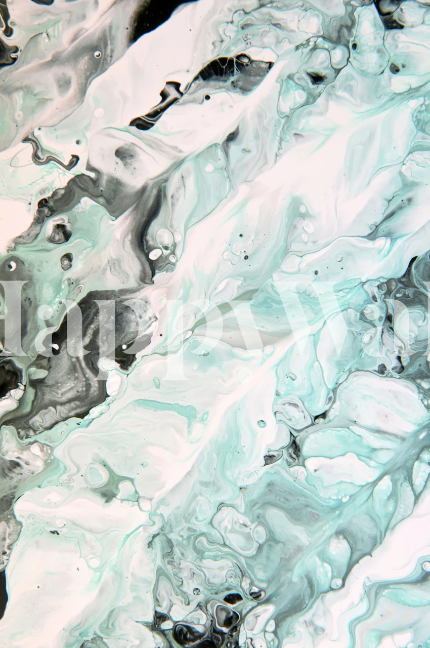 Design della carta da parati Abstract Marble Glam 6 in una stanza