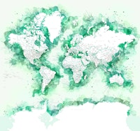 World map Jae Antarctica tapete