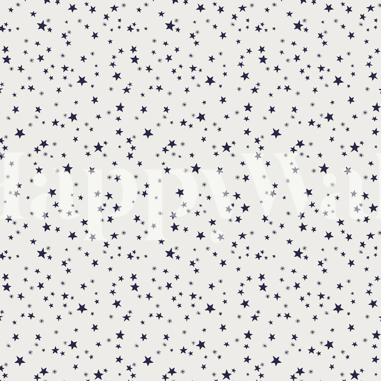 Navy star pattern on light background wallpaper