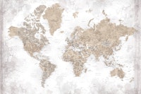 Detailed world map Kacia wallpaper