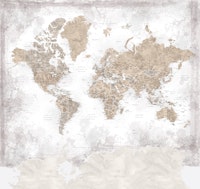 World map Kacia Antarctica wallpaper