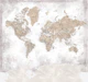 World map Kacia Antarctica