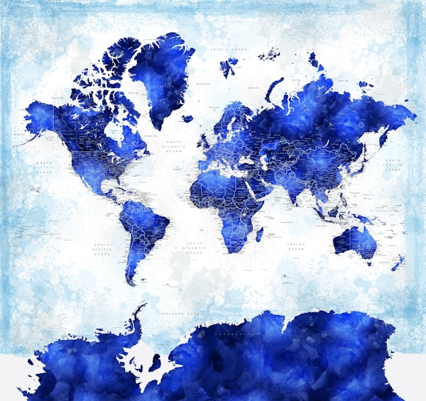 World map Georgino Antarctica