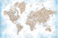 Detailed world map Ghada wallpaper
