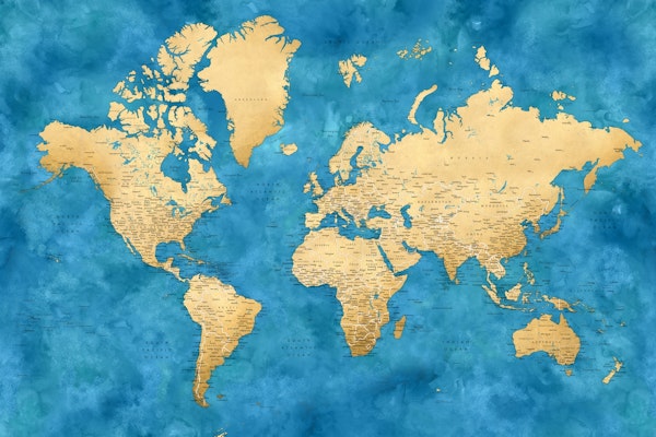 Detailed world map Ernestt