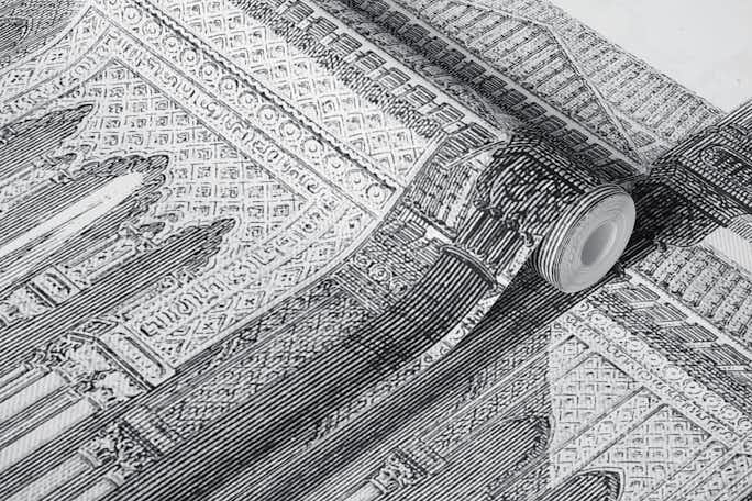 Vintage palacewallpaper roll