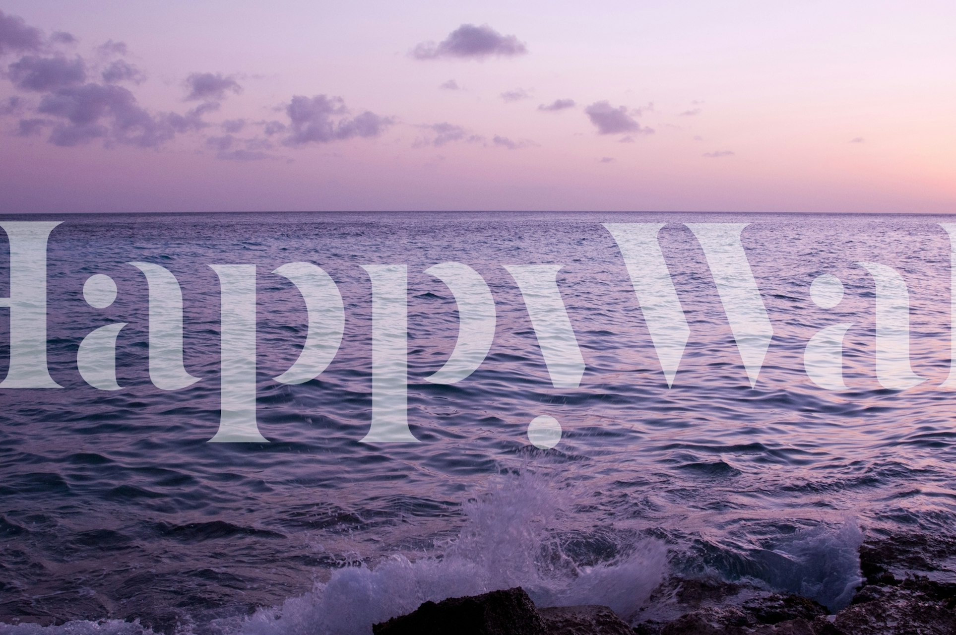 papier peint Caribbean Sunset Ocean dans une pièce