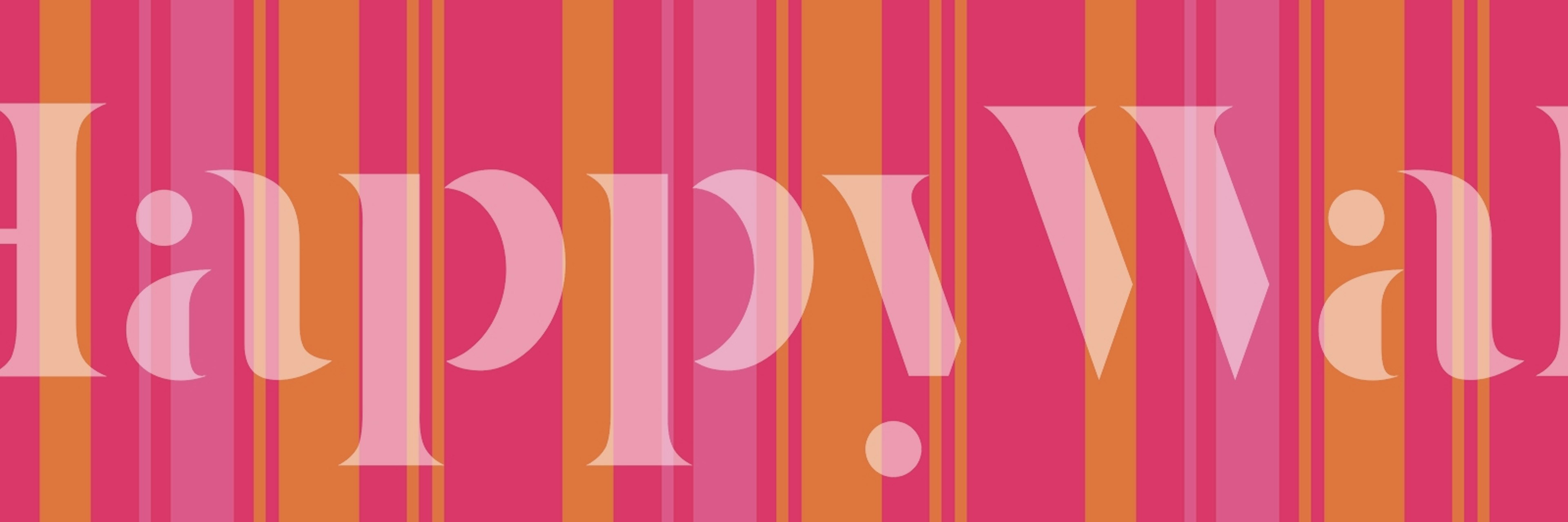 Bright pink and orange stripes wallpaper