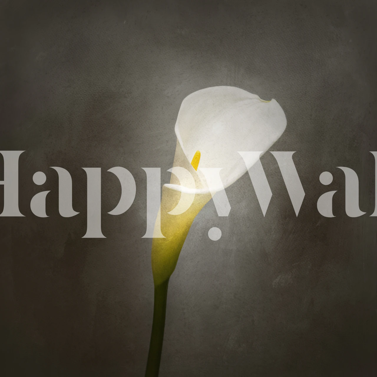 Calla No 3 vintage tapeta w pokoju