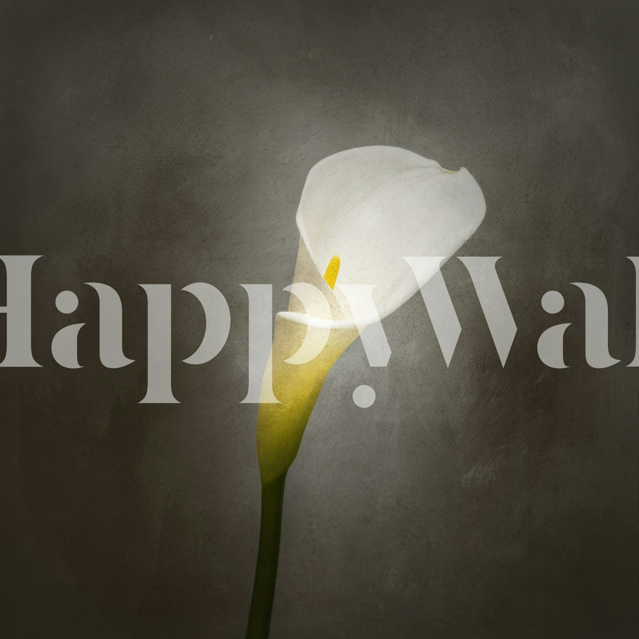 Calla No 3 vintage wallpaper in a room