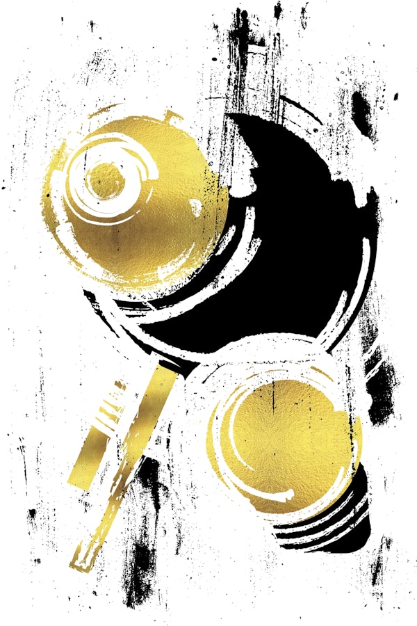 Abstract Painting No 38 gold