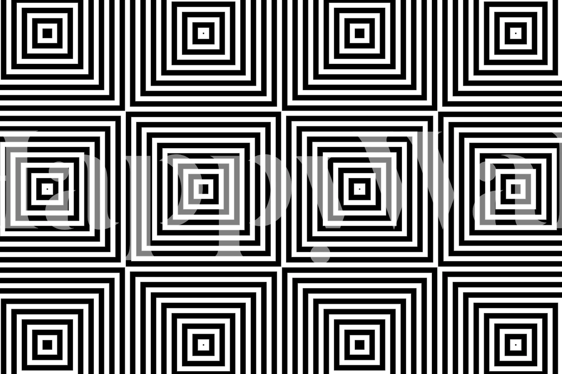 Black ja White optinen harhautus op art tapetti
