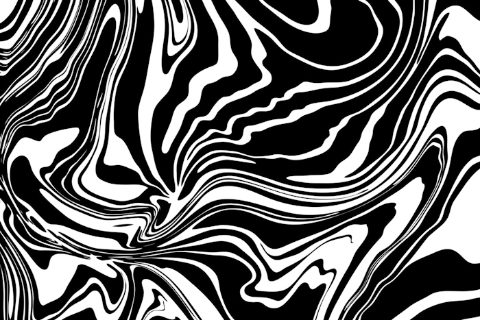 Black And White Fake Marble Wallpaper - Happywall