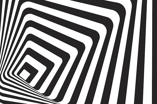 3D Op-Art Black And White