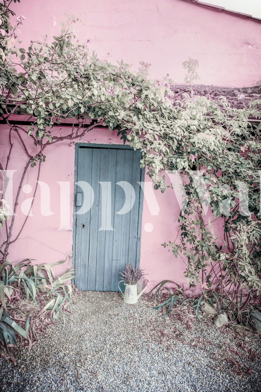 Tapeta Pink Provence House u sobi