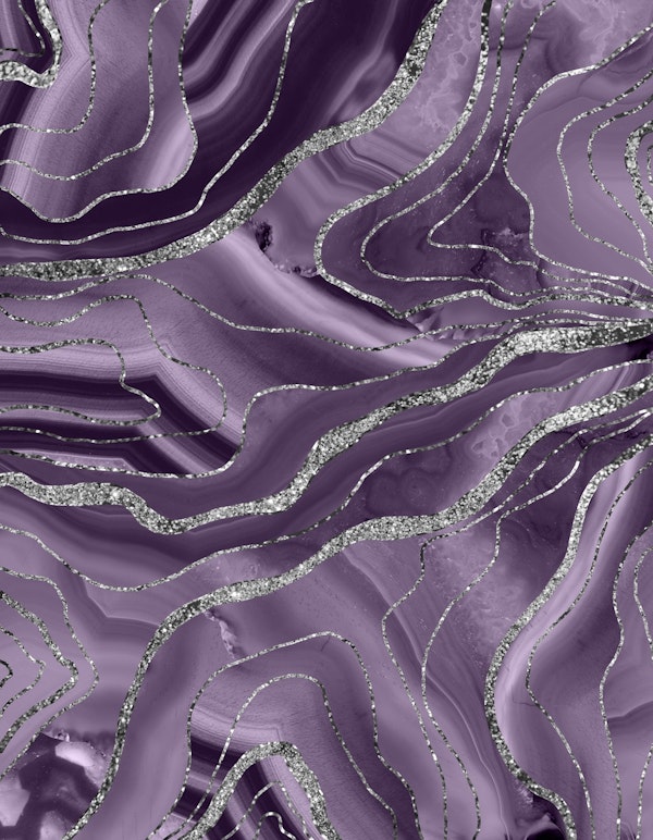 Lavender Agate Silver 1