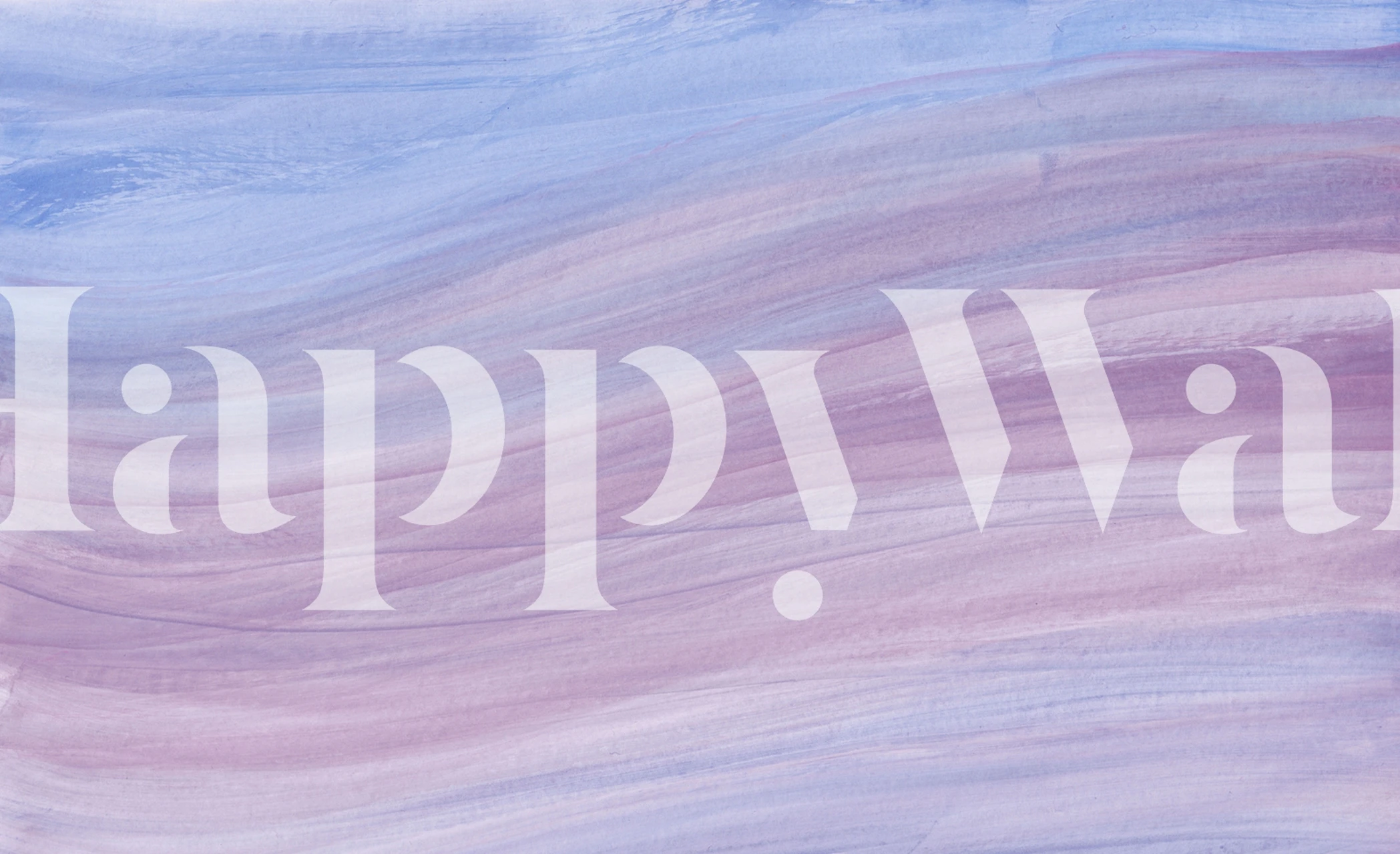 Pastel Watercolor tapet i et rum