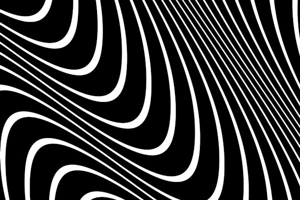 Black White Retro Lines