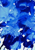 inkblot marble blue papel pintado