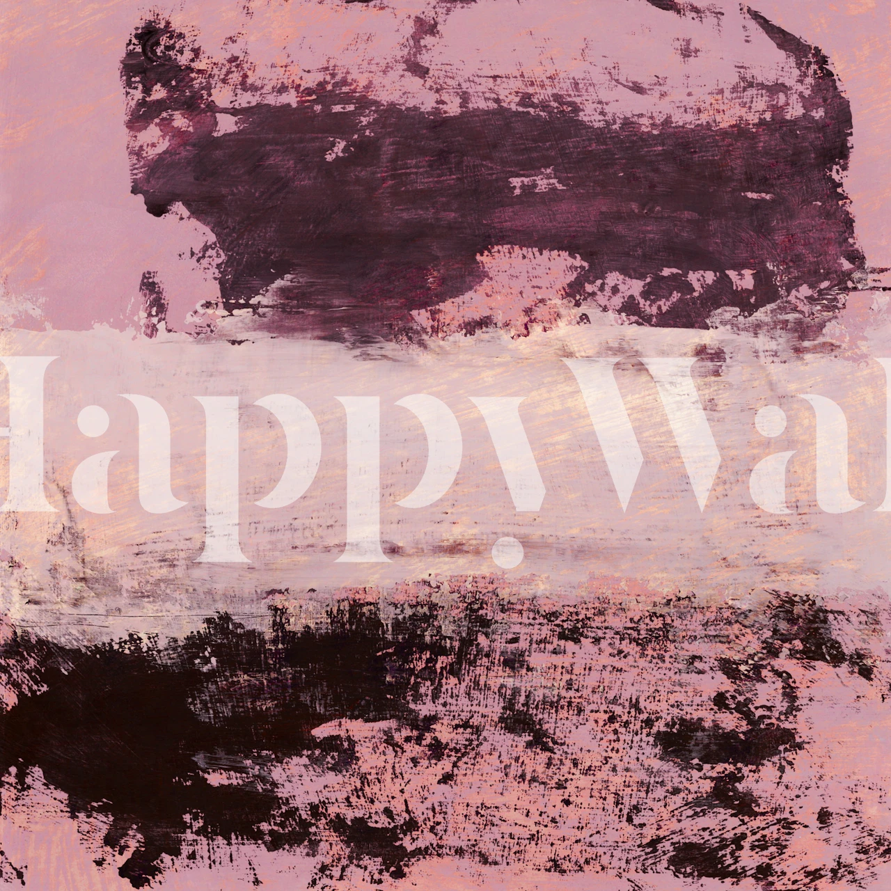 Burgundy and pink abstract brushstroke wallpaper