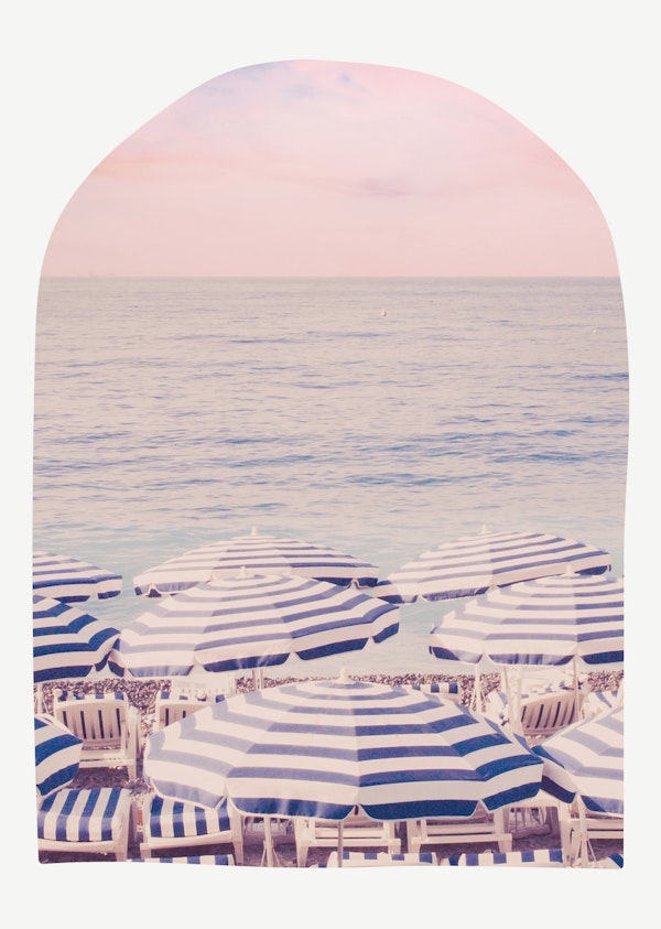 Pink Boho Beach Scene