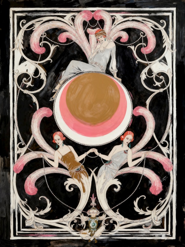 Moon Ladies Modern Art Deco