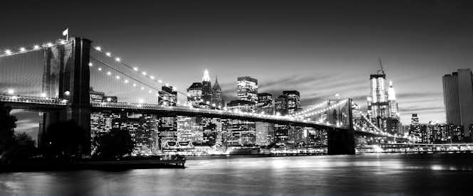 75+ New York Skyline Black And White Wallpaper