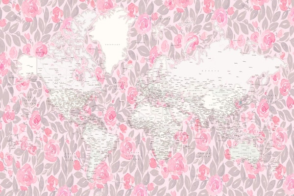 Detailed world map Penha