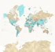 World map Phillipa Antarctica
