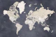 Detailed world map Glyn