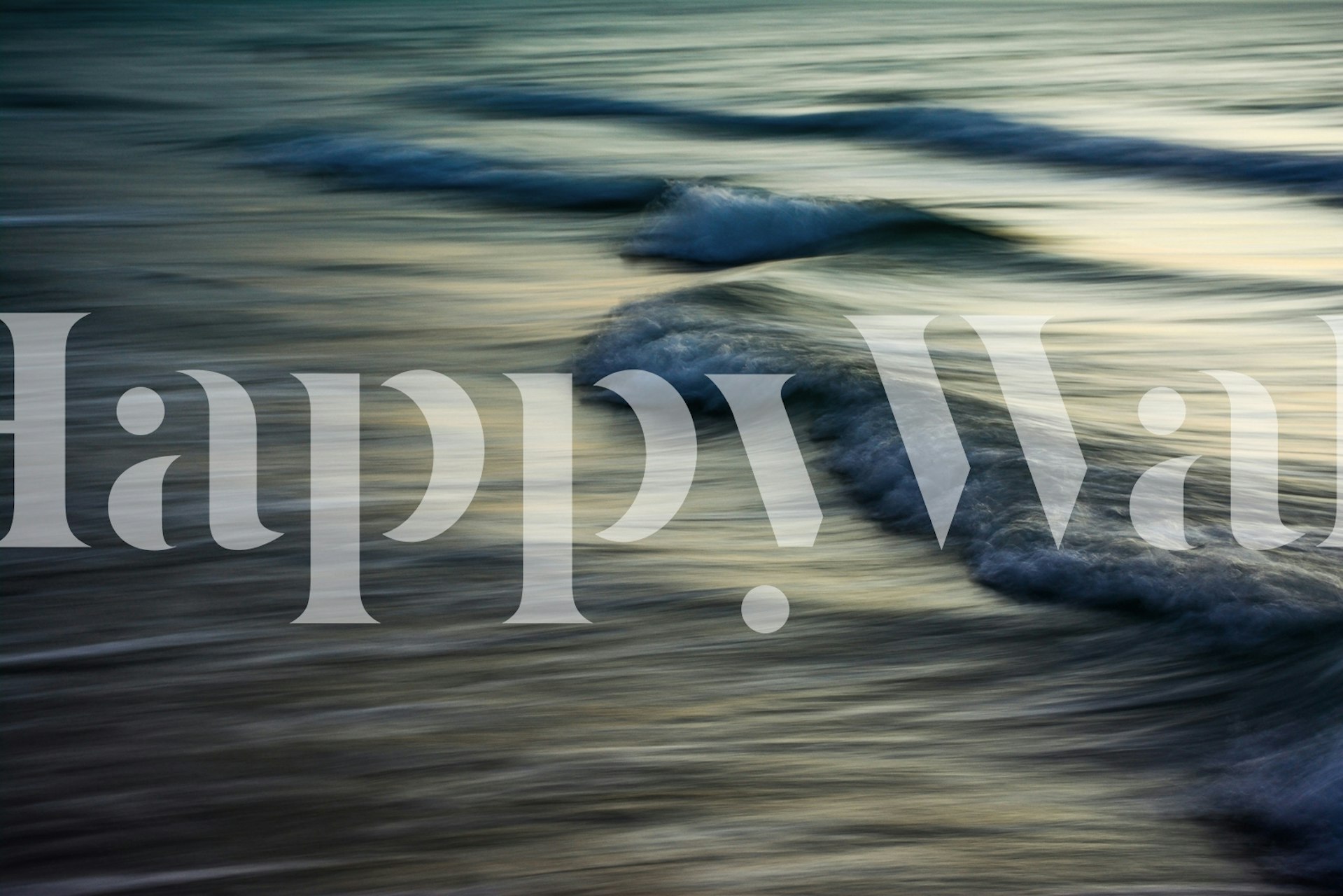 Waves I papier peint dans une ambiance de pièce
