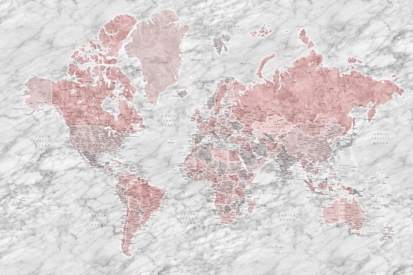 Detailed world map Laila