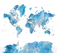 World map Raleigh Antarctica tapetit