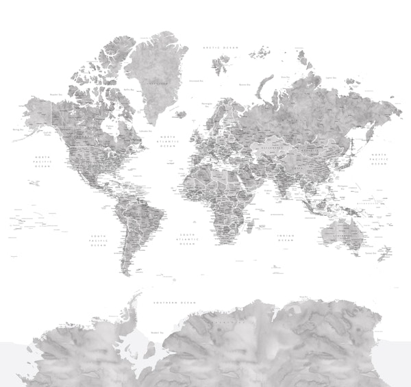 World map Jimmy Antarctica