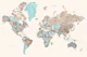 High detail world map Romy