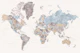 High detail world map Mahler
