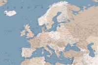Detailed Europe map Amias tapety