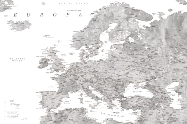 Detailed Europe map Jimmy