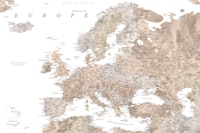 Detailed Europe map Abey ταπετσαρία