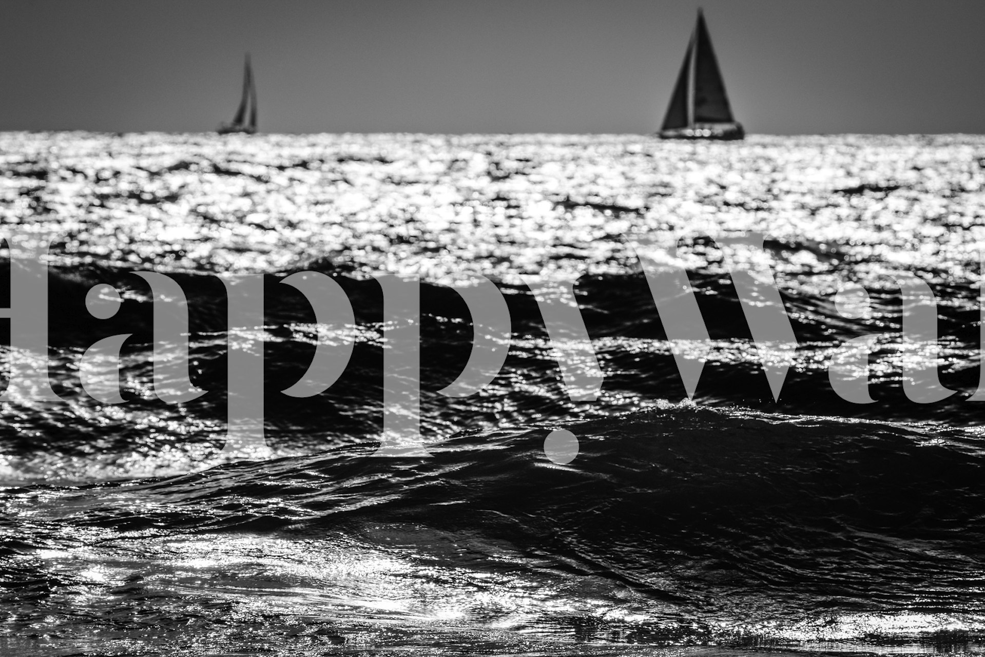 Design di due sailboats sull'acqua